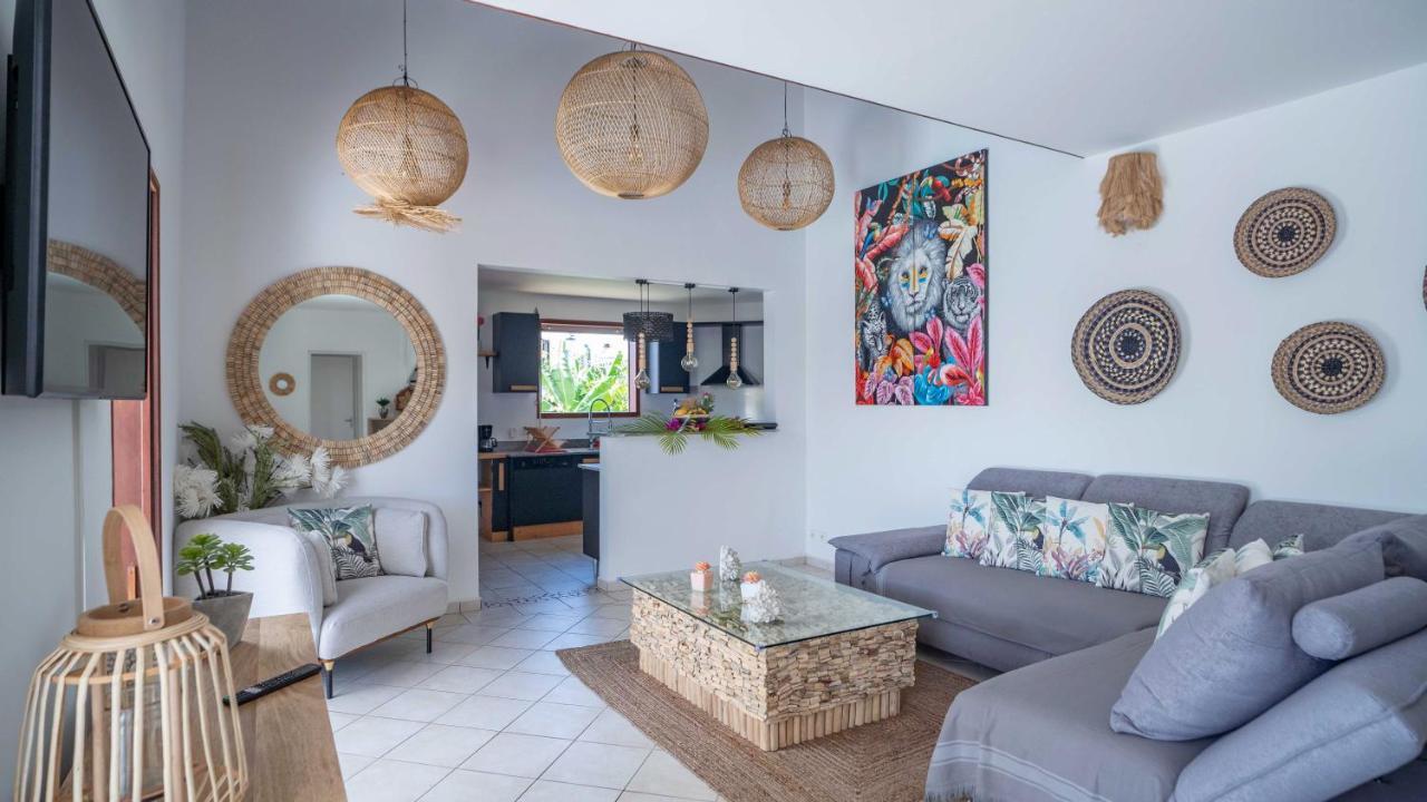 Villa Nomilou Beach Avec Acces Direct Plage Сен Франсоа Екстериор снимка
